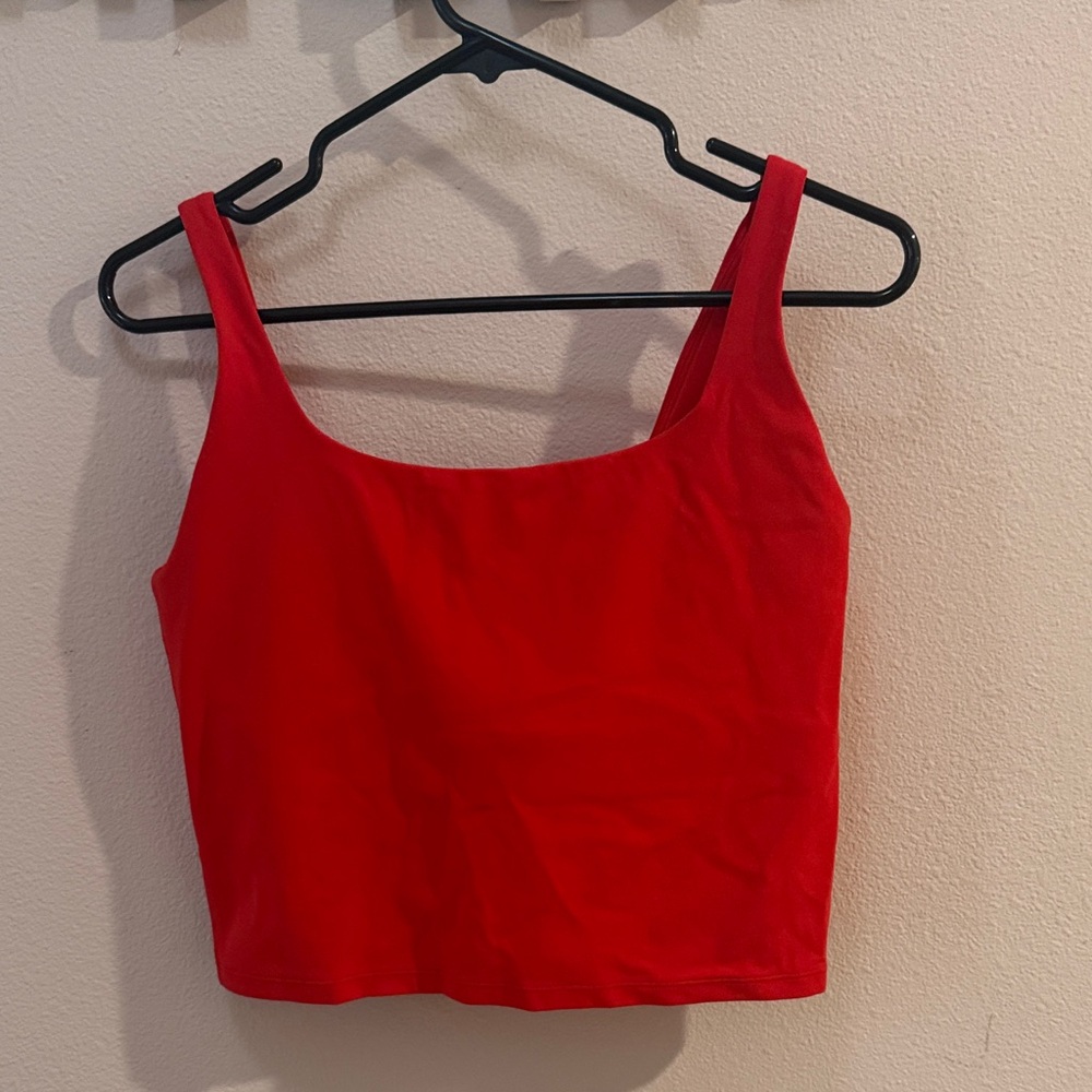 Red Women's Crop Top